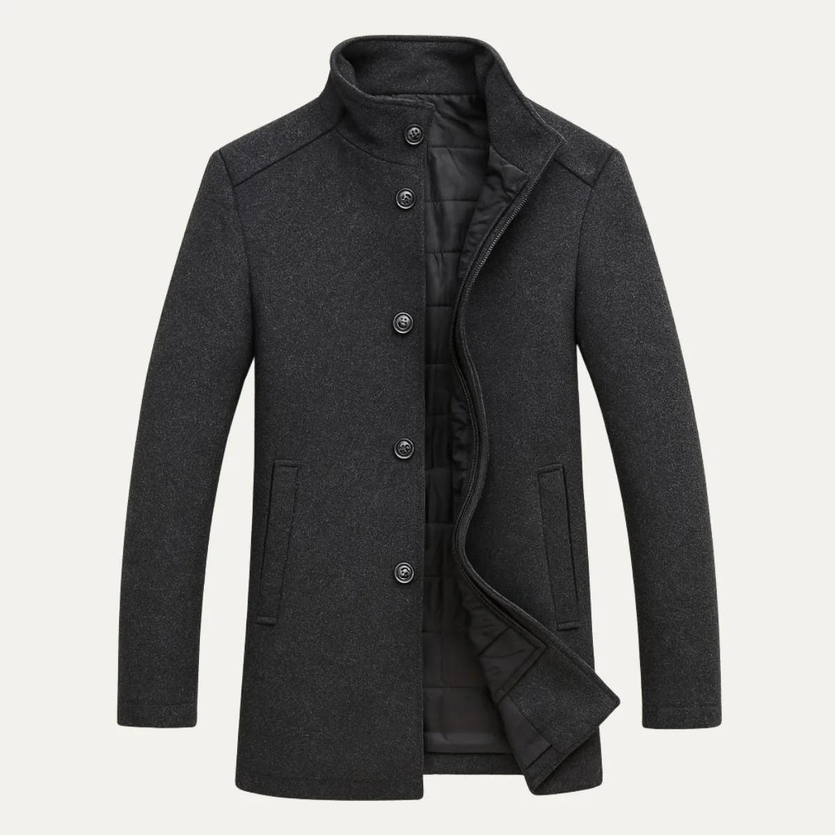 Timeless Wool Blend Men's Trench Coat