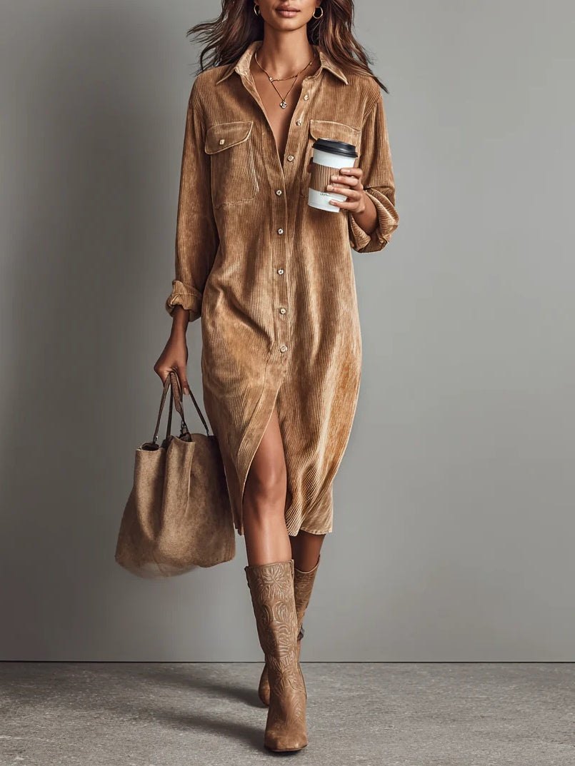 Ladies' Summer Midi Dress | Casual Comfort with a Retro Look
