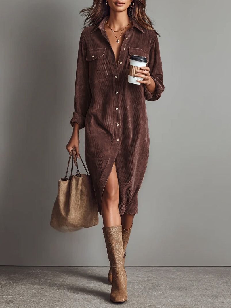 Ladies' Summer Midi Dress | Casual Comfort with a Retro Look