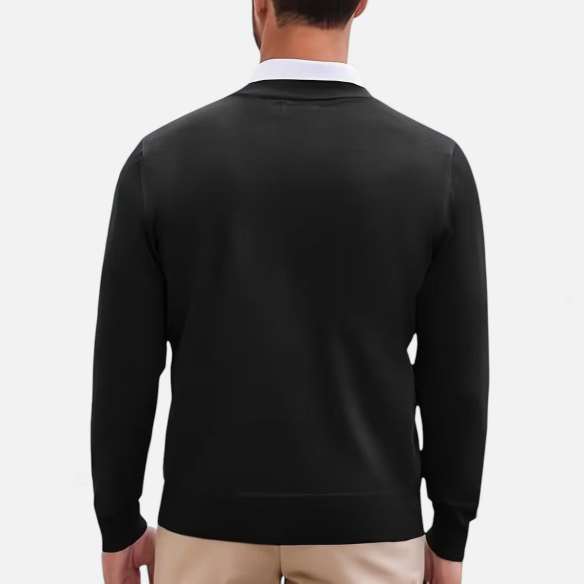 Stylish Men's V-Neck Knit Pullover
