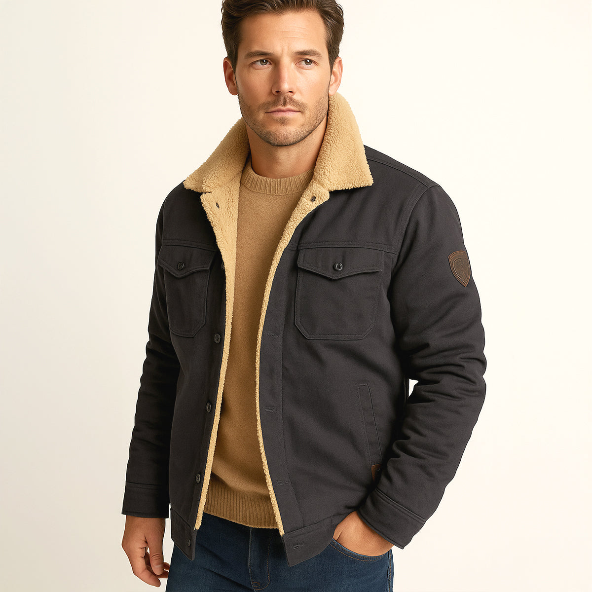 Cozy Fleece-Lined Men's Winter Jacket