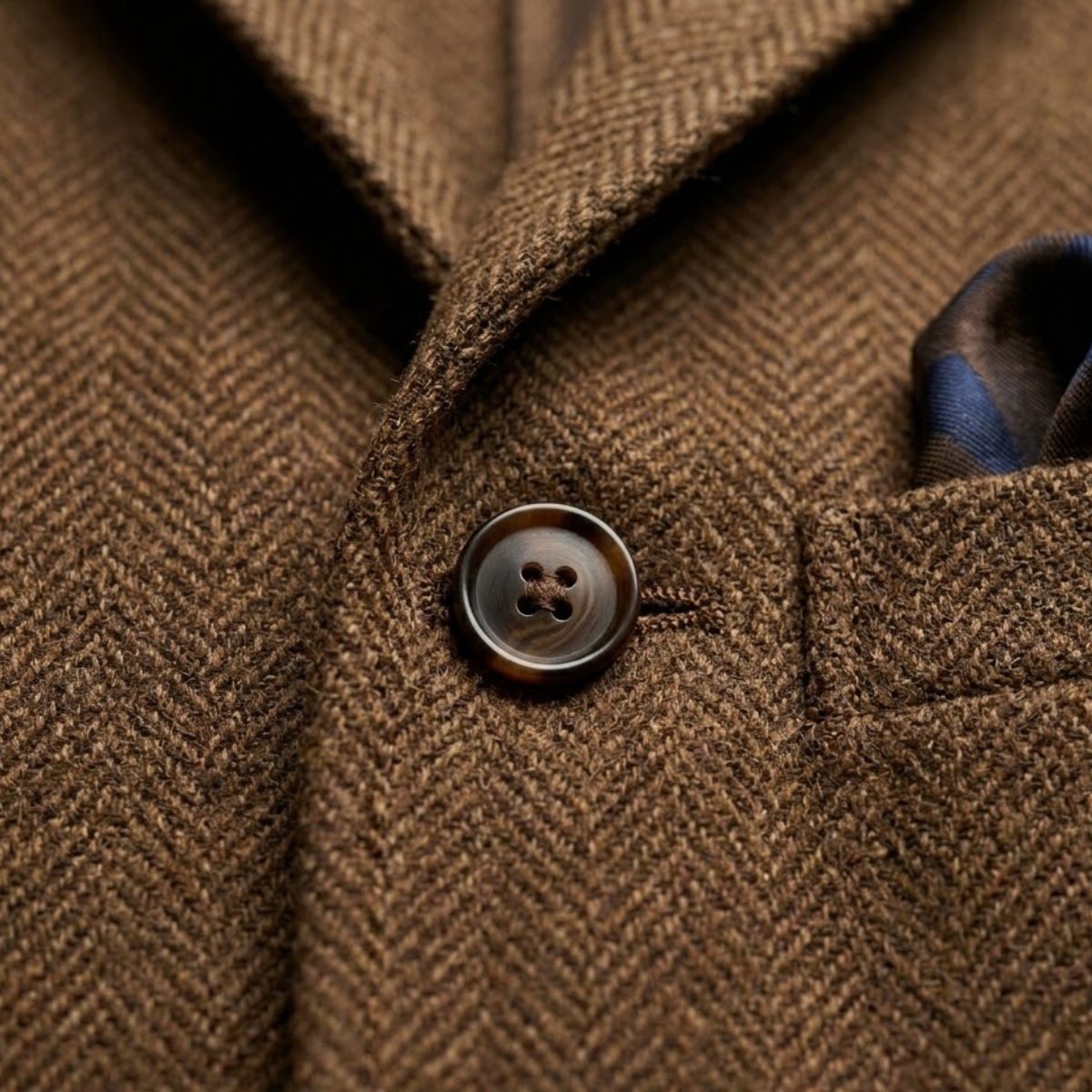 Timeless Men's Wool Tweed Blazer Jacket - Single Breasted