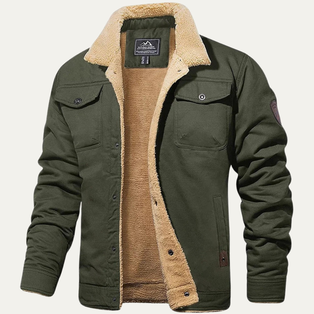 Cozy Fleece-Lined Men's Winter Jacket
