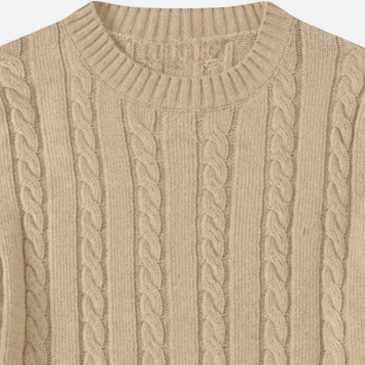Men's Classic Crew Neck Cotton Blend Sweater