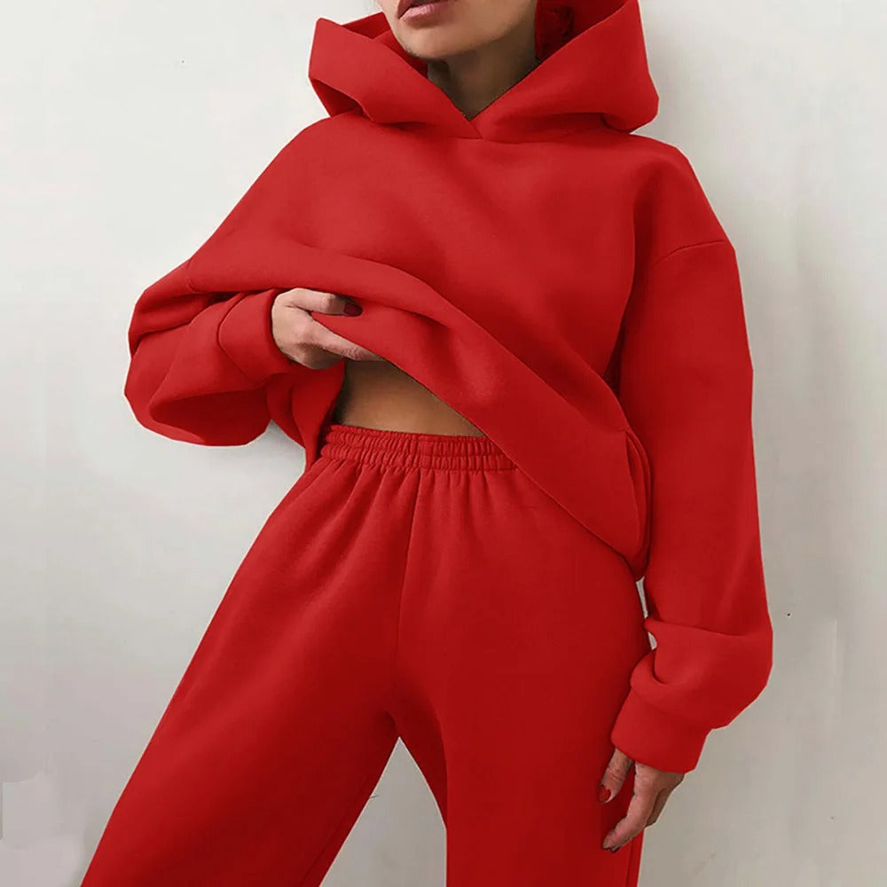 Women's Hoodie and Joggers Set - Two-Piece Outfit