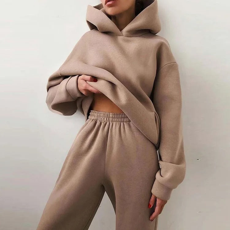 Women's Hoodie and Joggers Set - Two-Piece Outfit