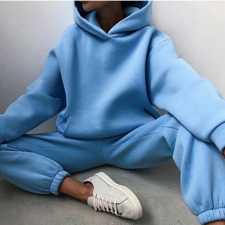 Women's Hoodie and Joggers Set - Two-Piece Outfit
