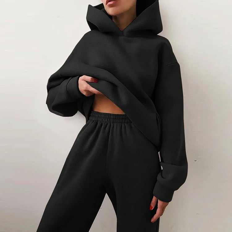 Women's Hoodie and Joggers Set - Two-Piece Outfit
