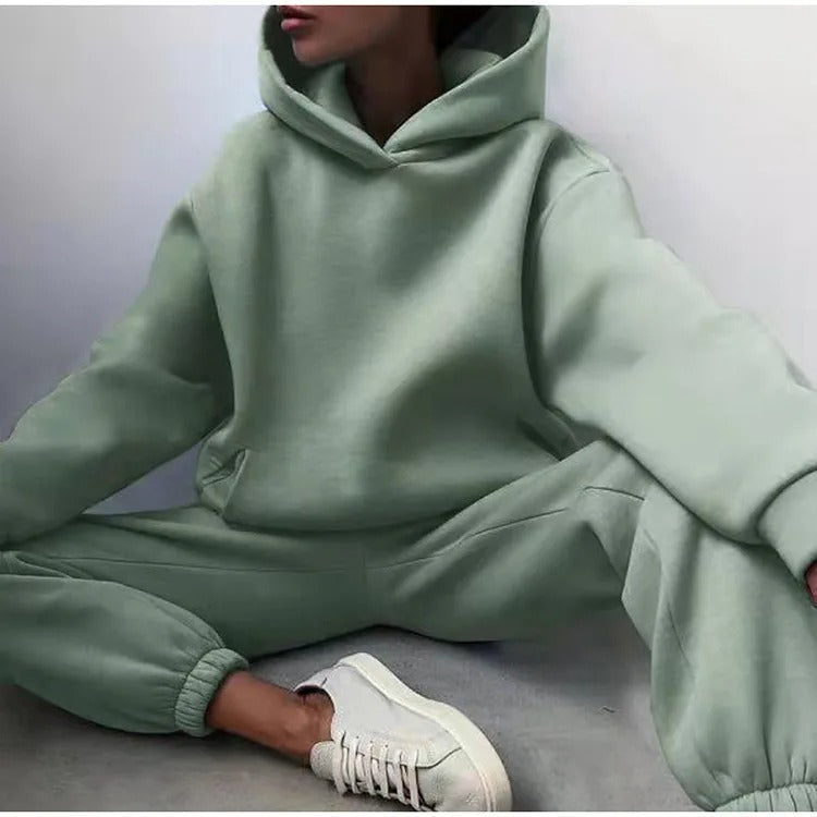 Women's Hoodie and Joggers Set - Two-Piece Outfit