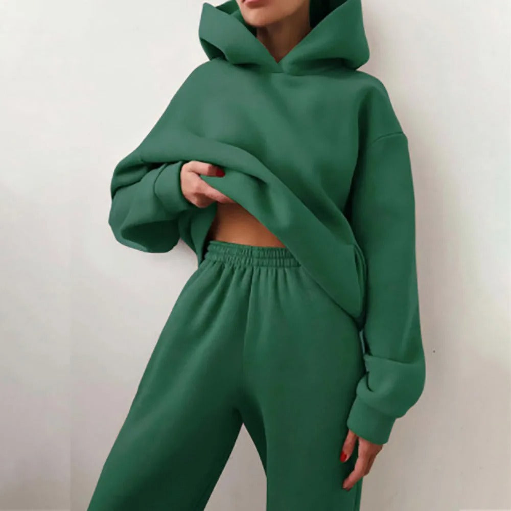 Women's Hoodie and Joggers Set - Two-Piece Outfit