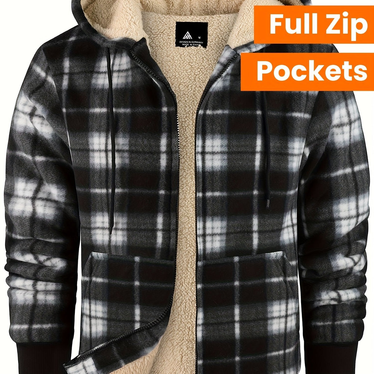 Colton | Sherpa-Lined Hooded Shirt Jacket
