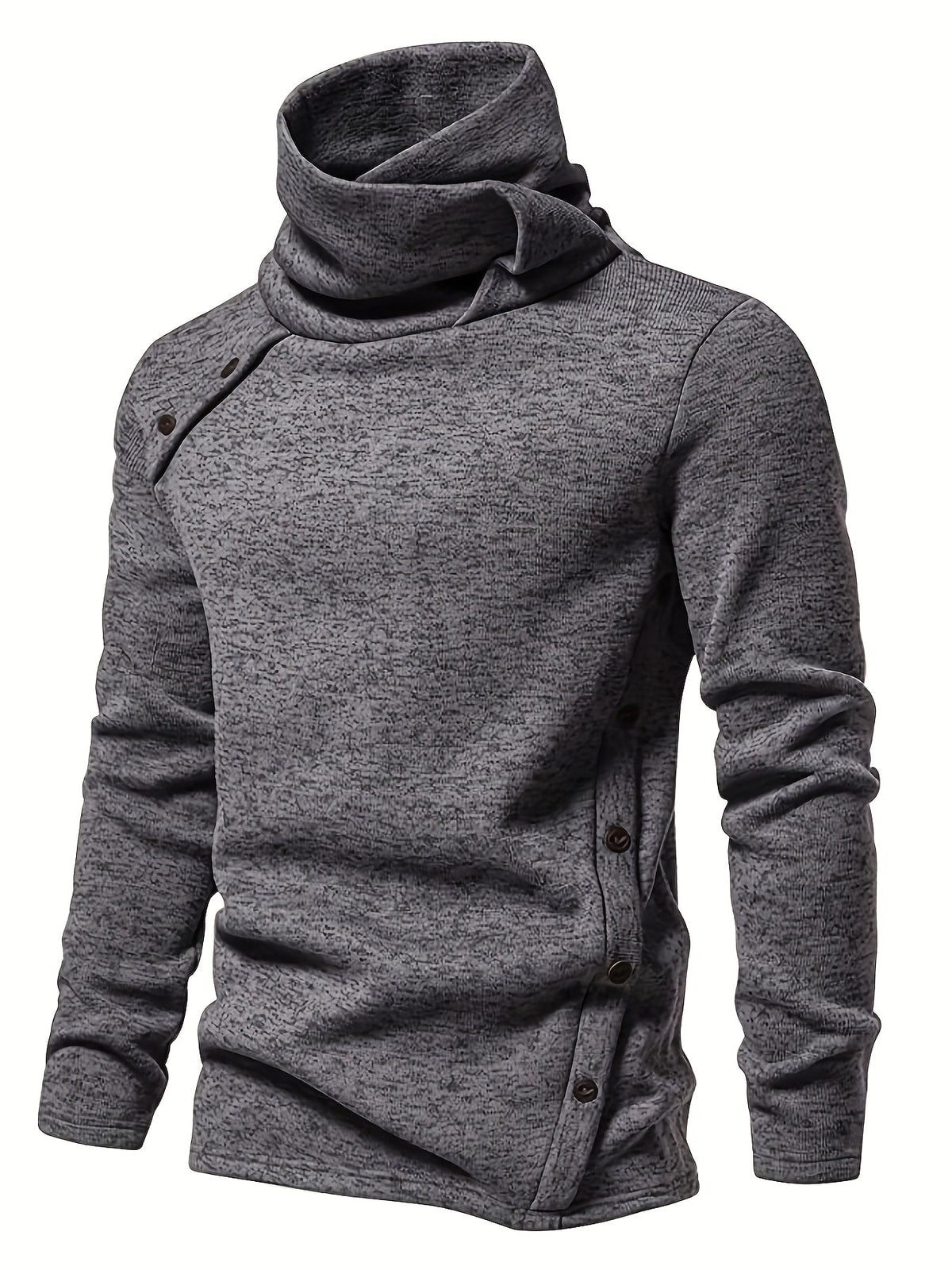Marcus | Relaxed Neck Button-Up Sweater