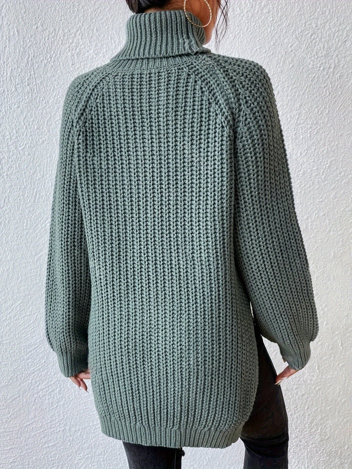 Women's Tailored Sweatshirt with High Collar