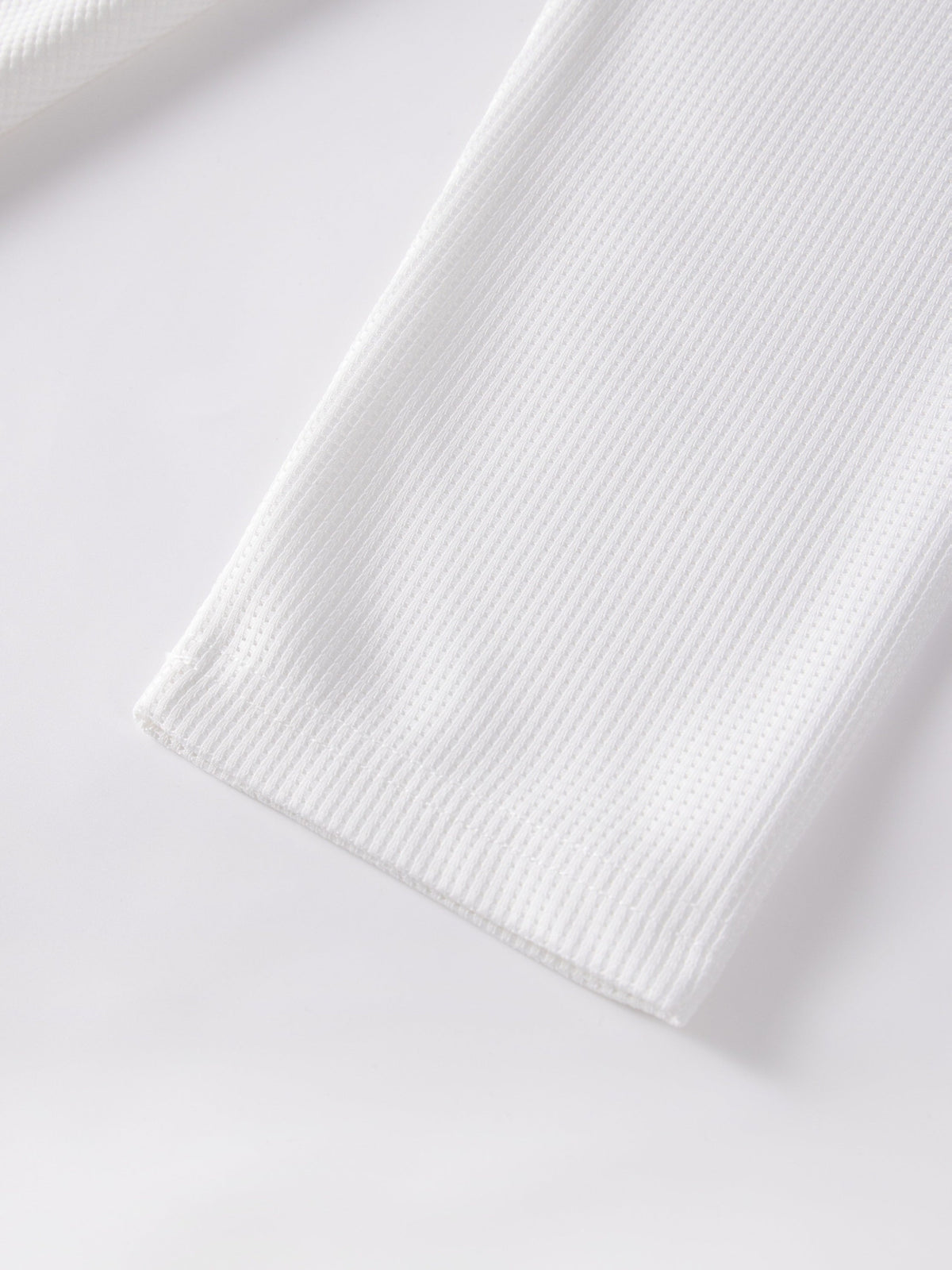 Frederick | Long Sleeve Top with Textured Waffle Knit