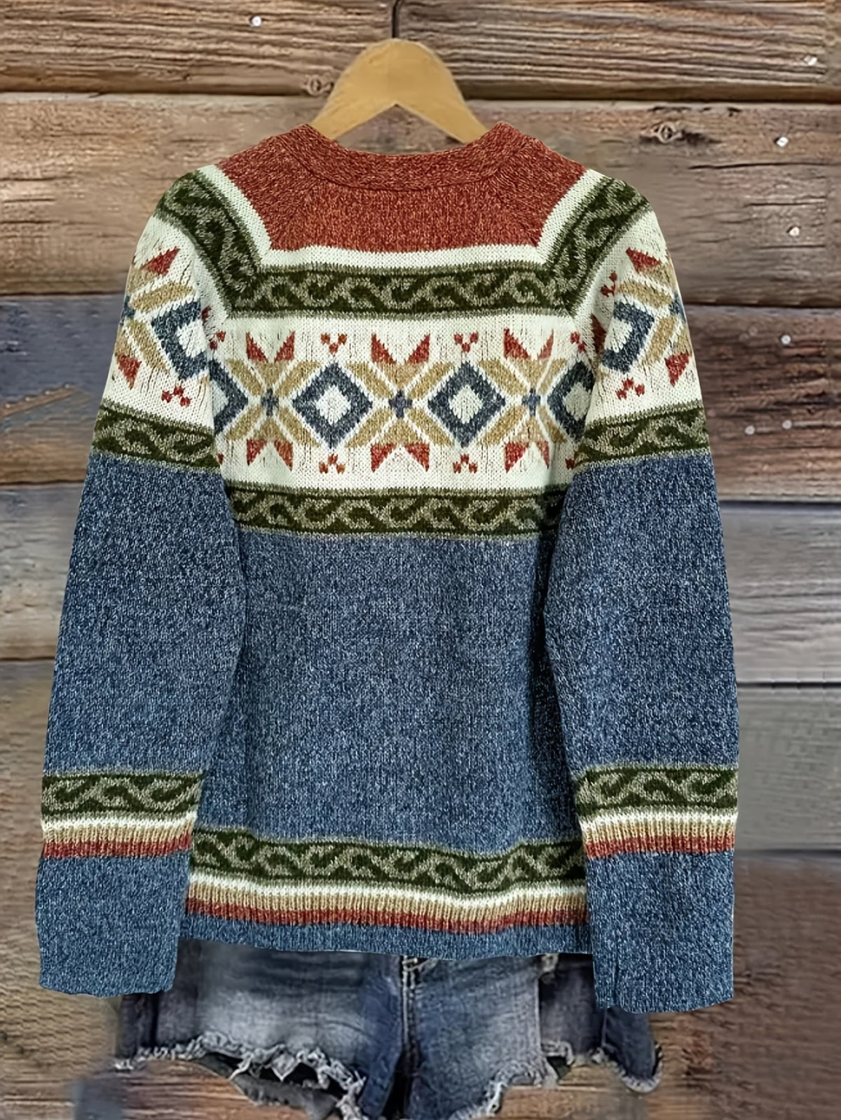Fiona | Stylish Patterned Button-Up Cardigan