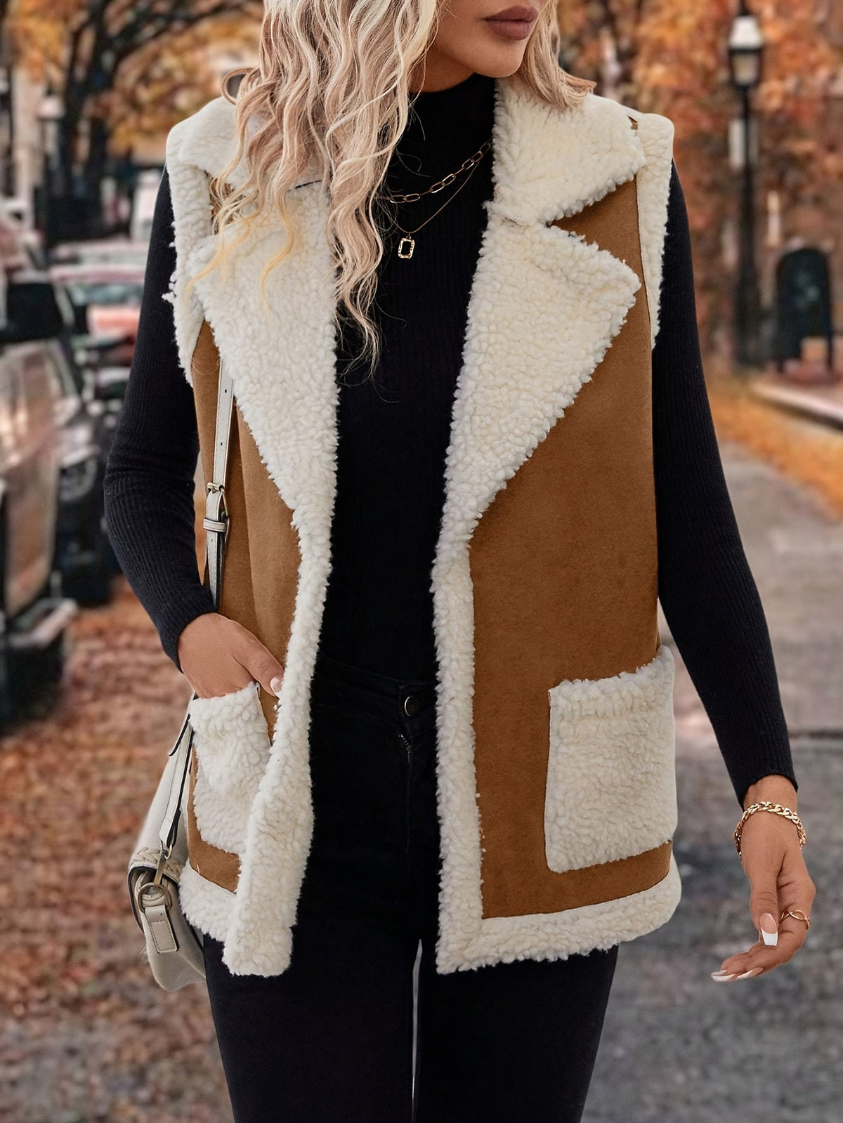 Cecily | Cozy Lined Lapel Vest