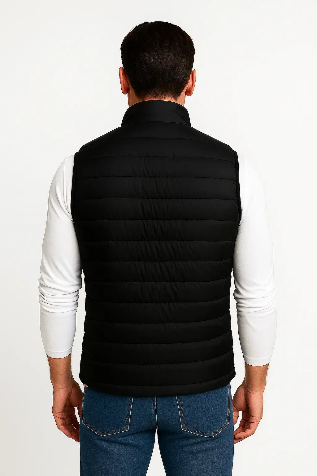 Men's Puffer Vest Cotton Padded Sleeveless Winter Jacket
