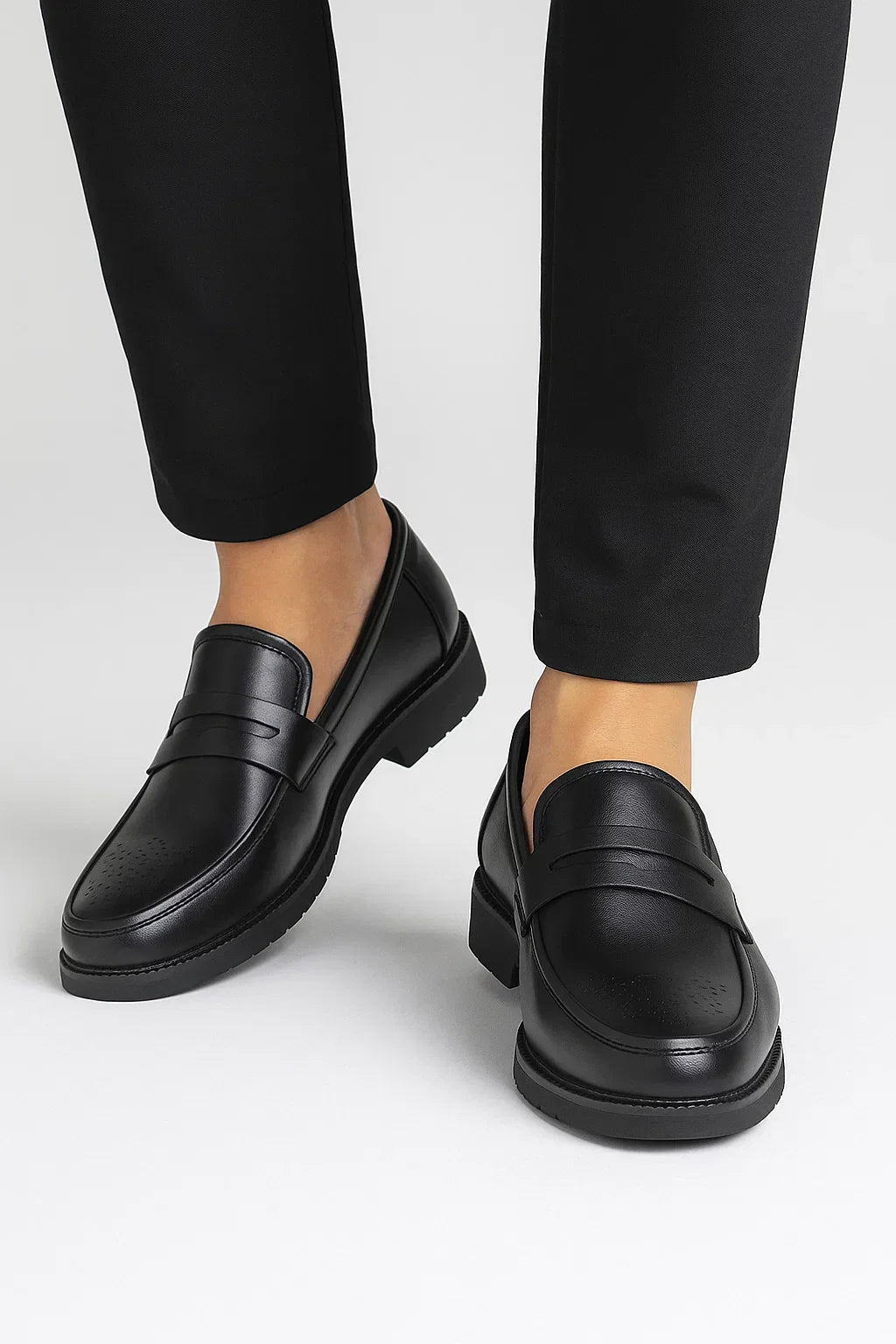 Men’s Oxford Shoes Leather Breathable Round Toe Formal