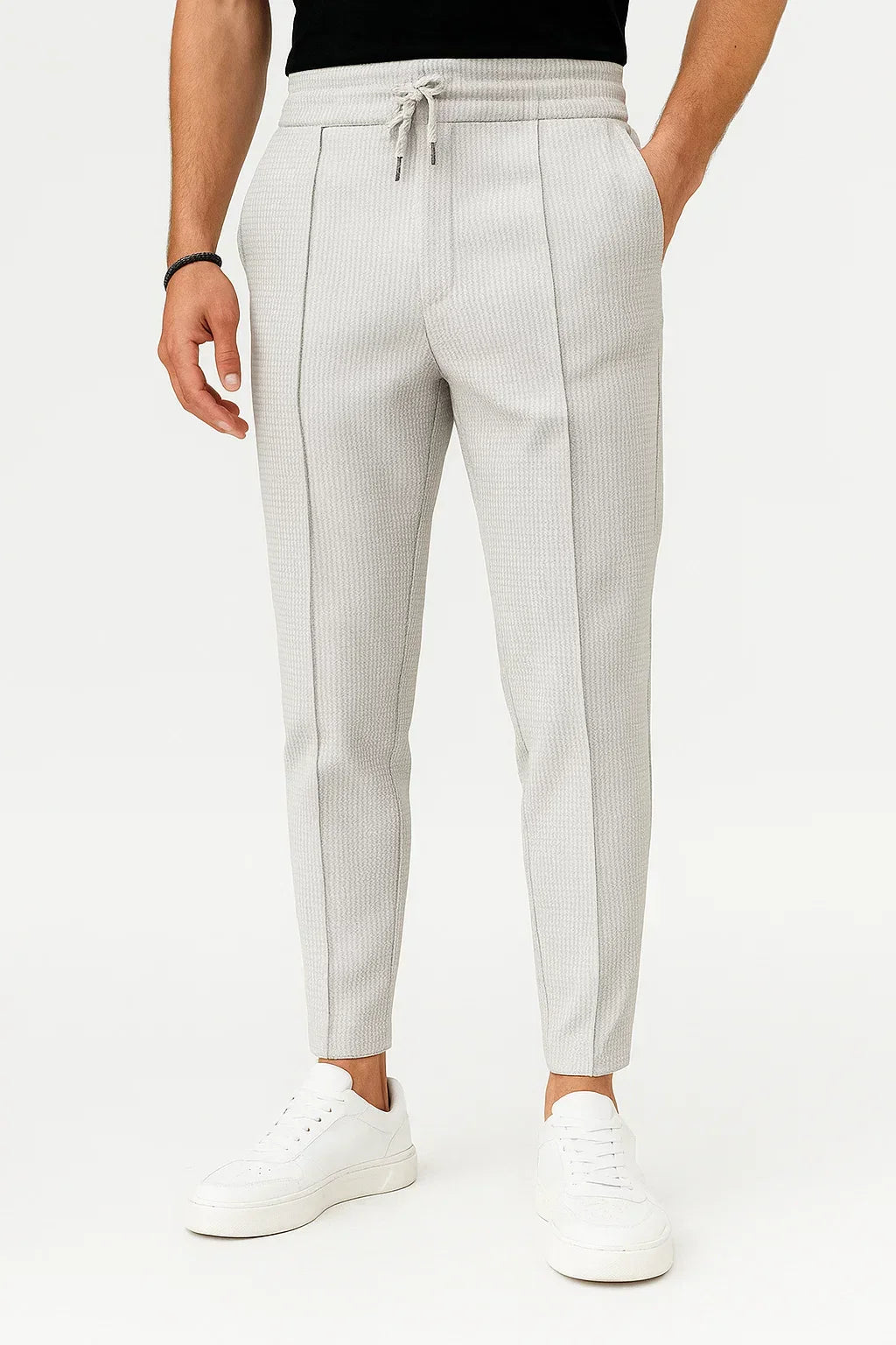 Men's Cotton Blend Trousers with Vintage Flash Lining
