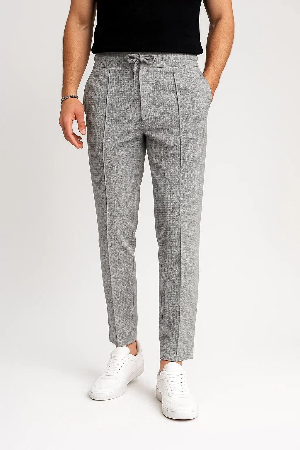 Men's Cotton Blend Trousers with Vintage Flash Lining
