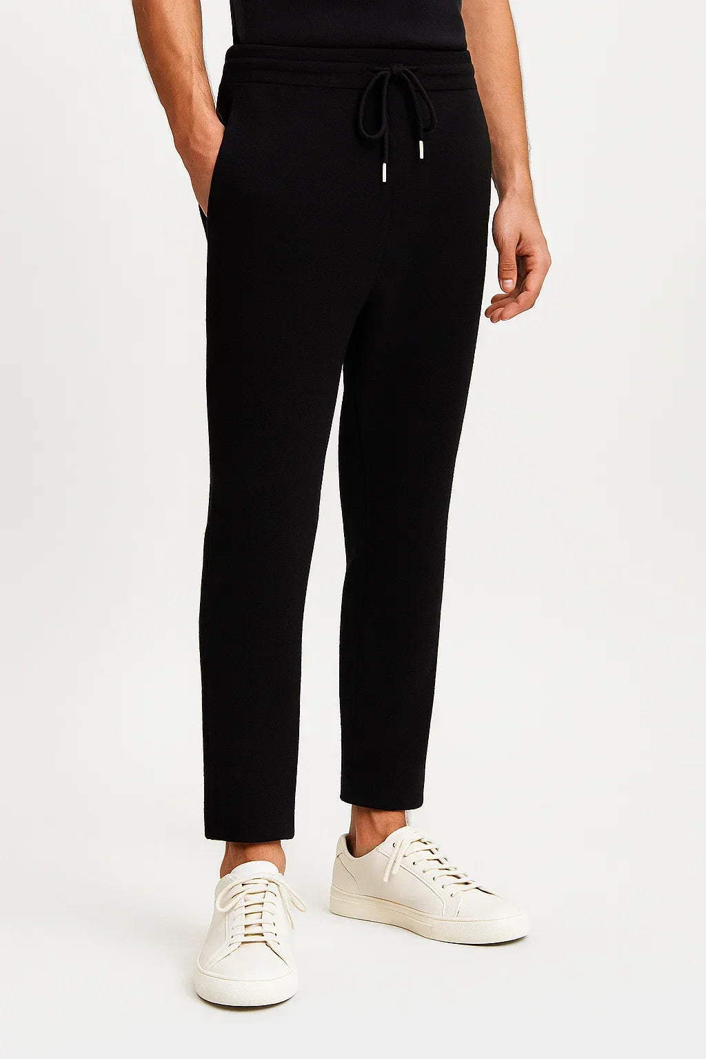 Men's Merino Wool High Waist Thick Casual Warm Trousers