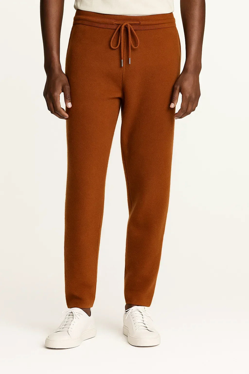 Men's Merino Wool High Waist Thick Casual Warm Trousers