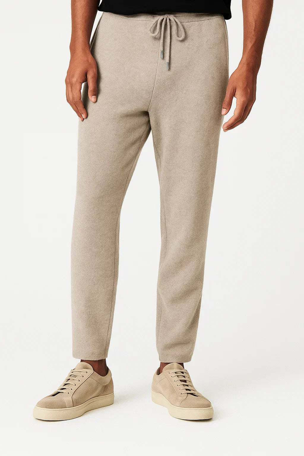 Men's Merino Wool High Waist Thick Casual Warm Trousers