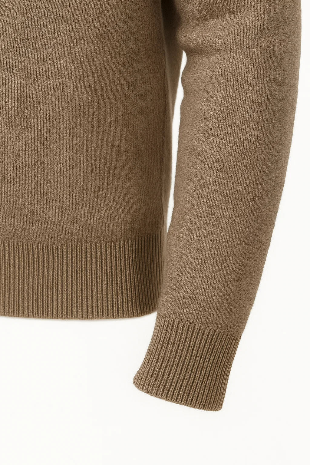 Men's Merino Wool Cardigan with Hood, Thick Knitted Jacket