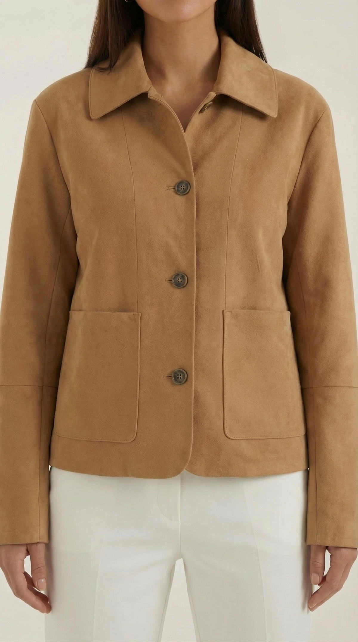 Short Jacket with Button Closure for Casual Days