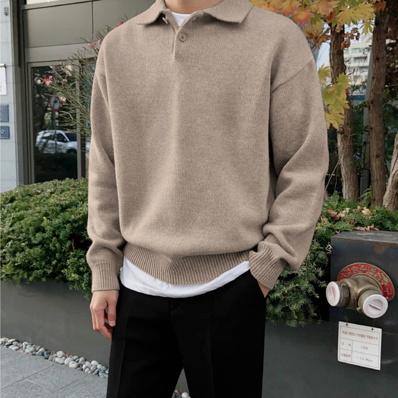 Woollen Quarter Button Up