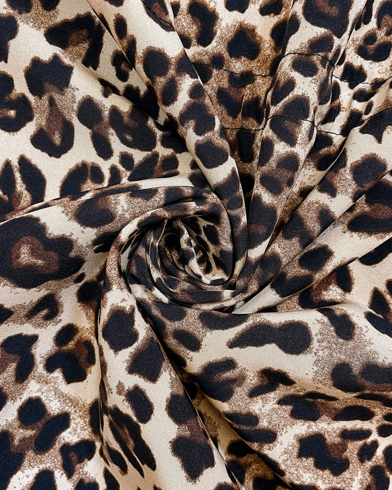 Women's Reversible Hooded Coat in Leopard Print