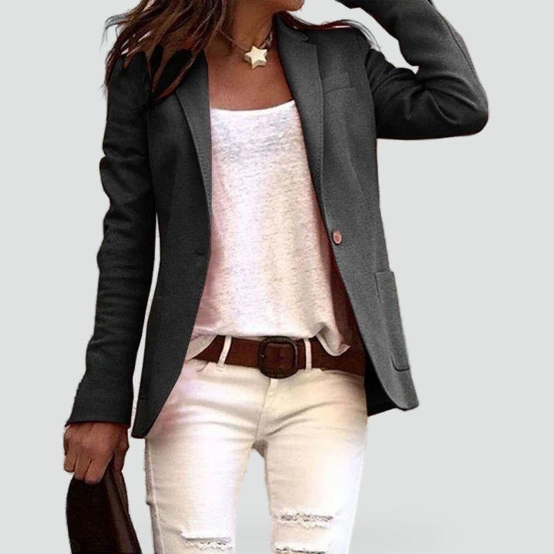 Slim Fit Blazer for Women with Classic Lapels
