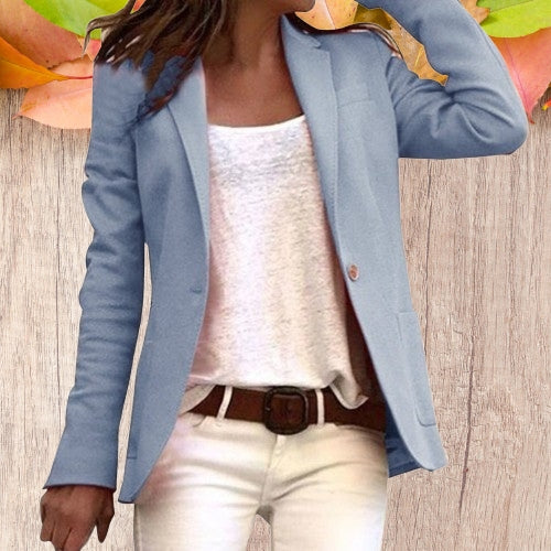 Blazer for Women with Slim Fit and Classic Lapels