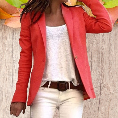 Blazer for Women with Slim Fit and Classic Lapels