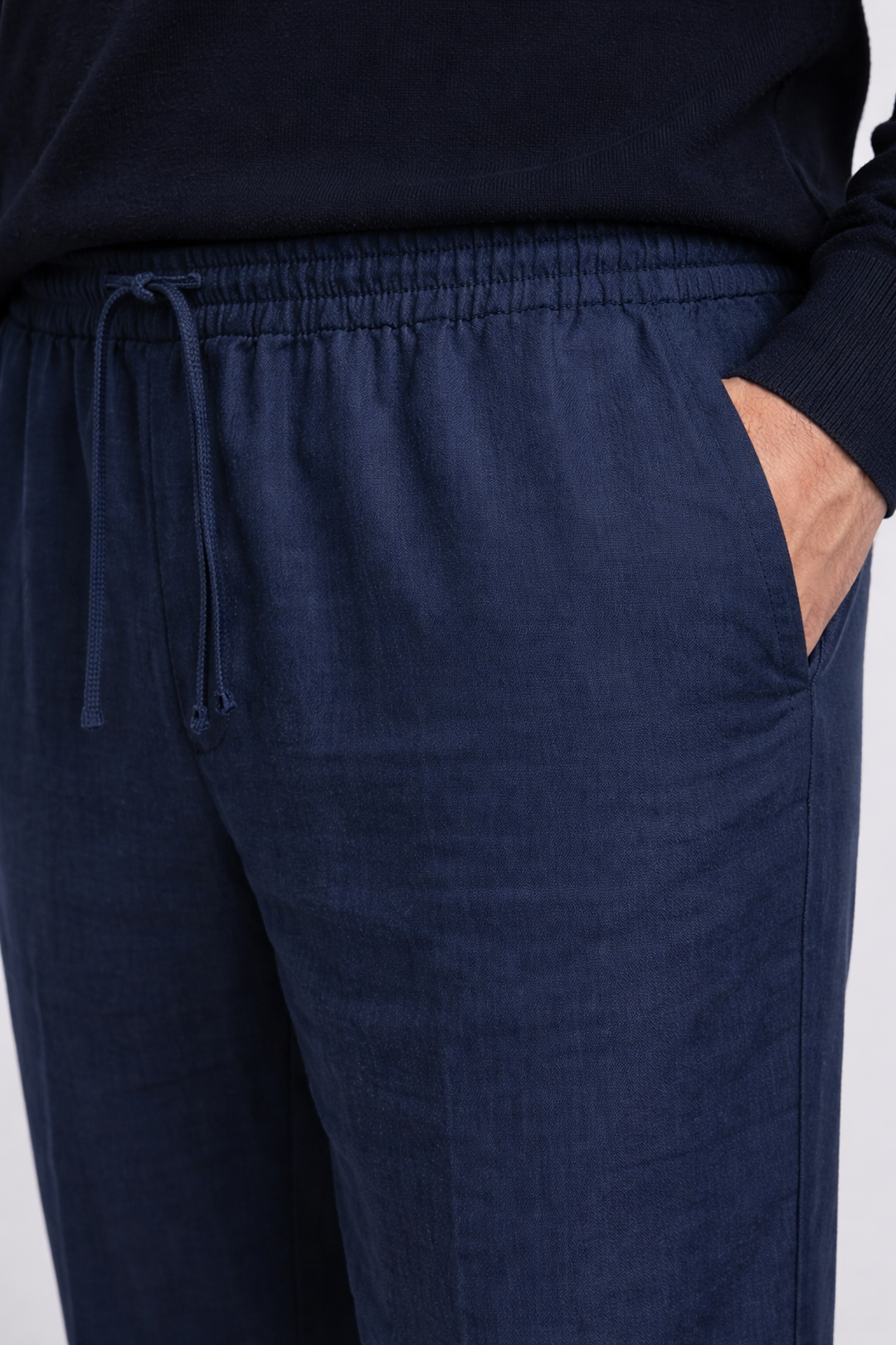 Men's Relaxed Fit Linen Casual Summer Trousers