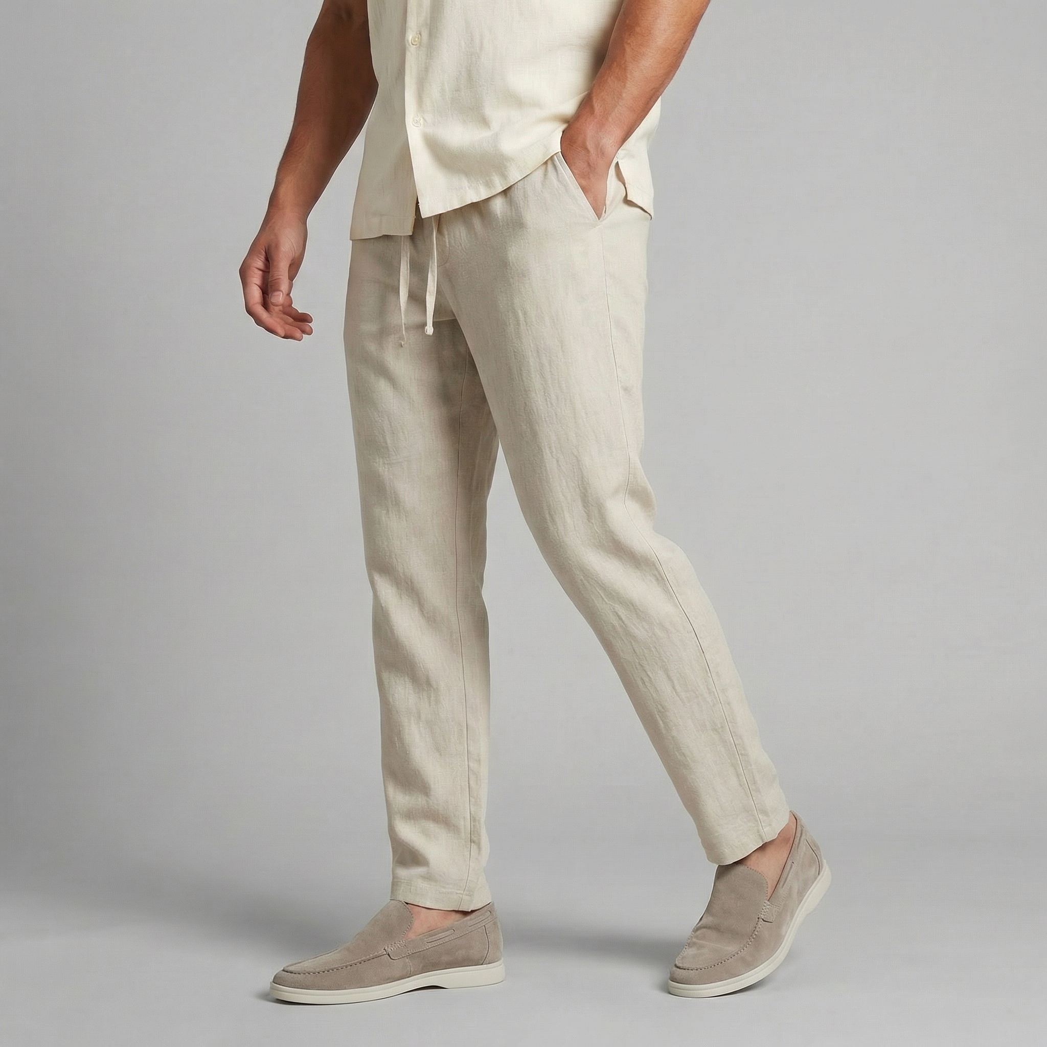 Men's Wide Leg Casual Summer Trousers