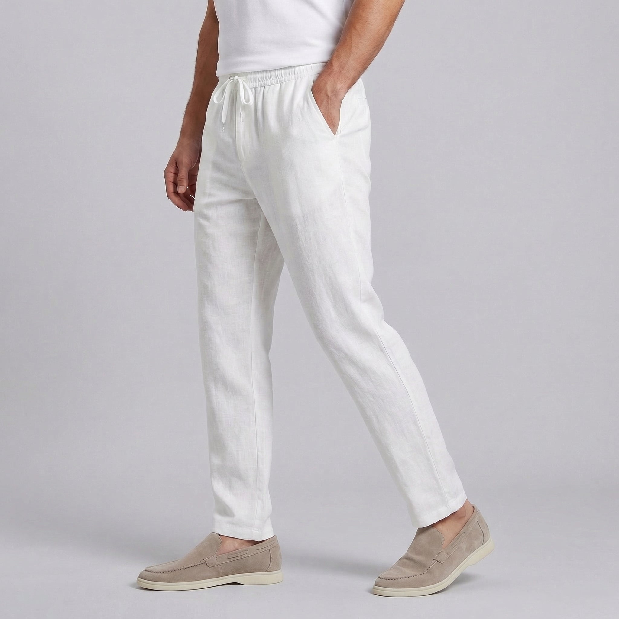 Men's Wide Leg Casual Summer Trousers