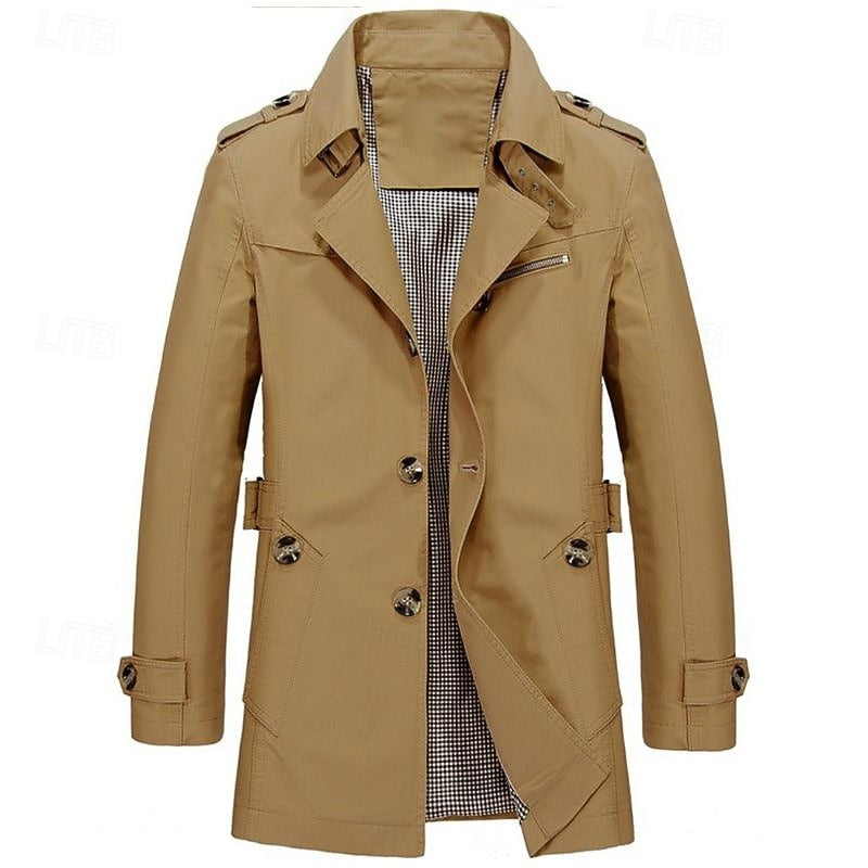 Caleb | Custom-Fit Single-Breasted Trench Coat