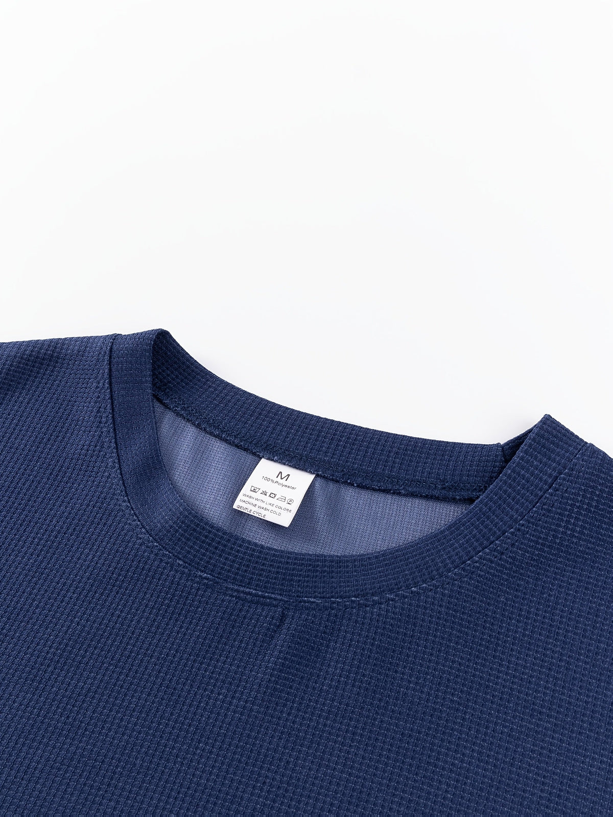 Frederick | Long Sleeve Top with Textured Waffle Knit