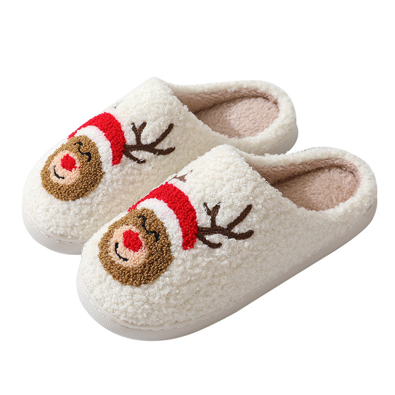 Maja | Cozy Christmas Slippers Featuring Santa, Moose, and Gingerbread Man