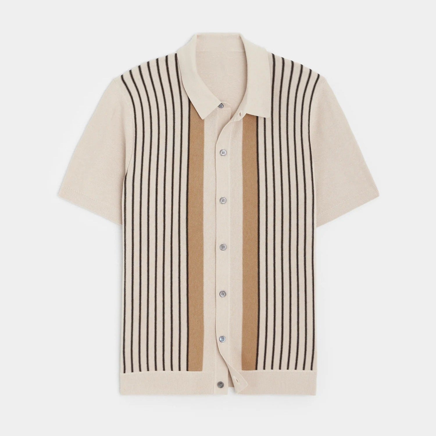 Knitted Button Up Polo