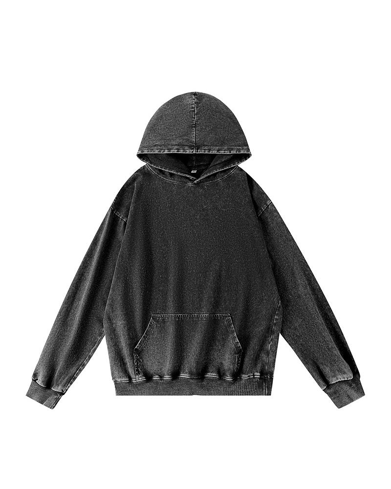 Relaxed Fit Solid Pocket Hoodies