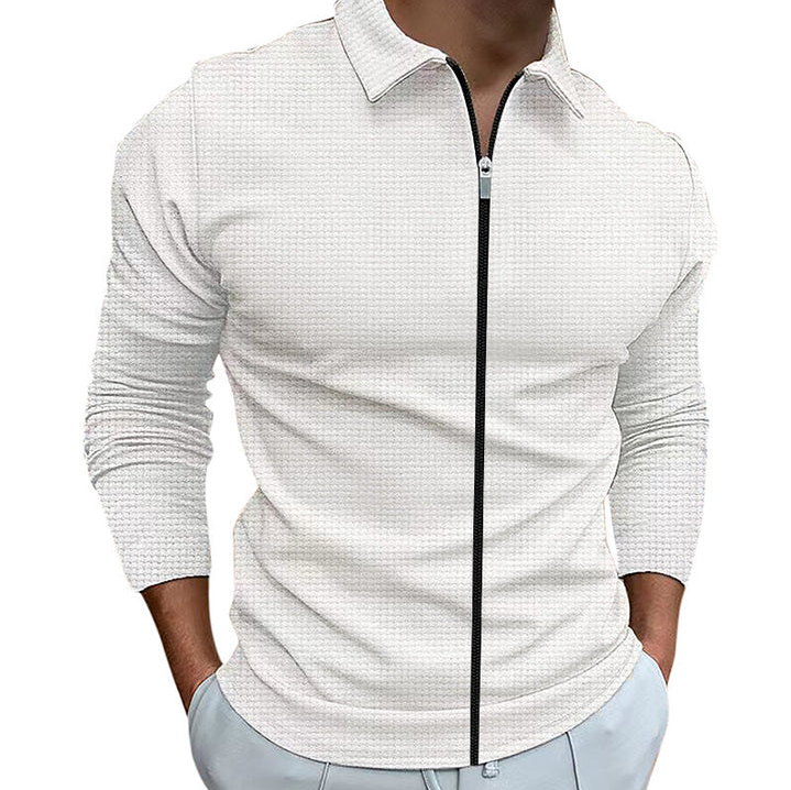 Men's Relaxed Zip-Up Shirt