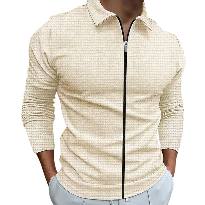 Men's Relaxed Zip-Up Shirt