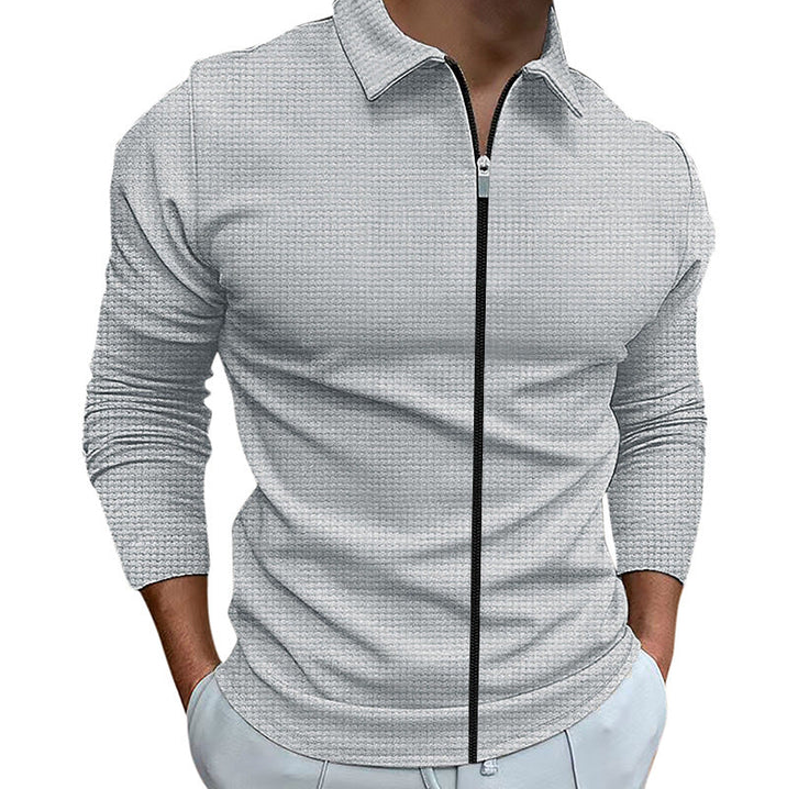 Men's Relaxed Zip-Up Shirt