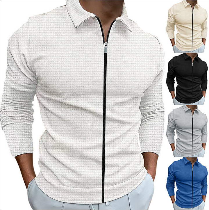 Men's Relaxed Zip-Up Shirt