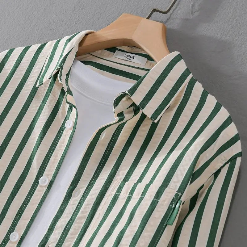 Men's Striped Long Sleeve Shirt