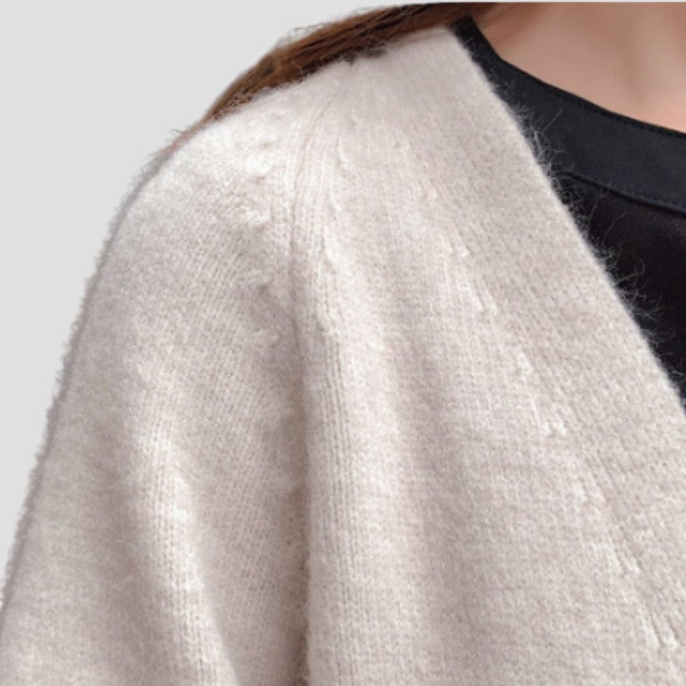 Women's Longline Cashmere Cardigan with Pockets