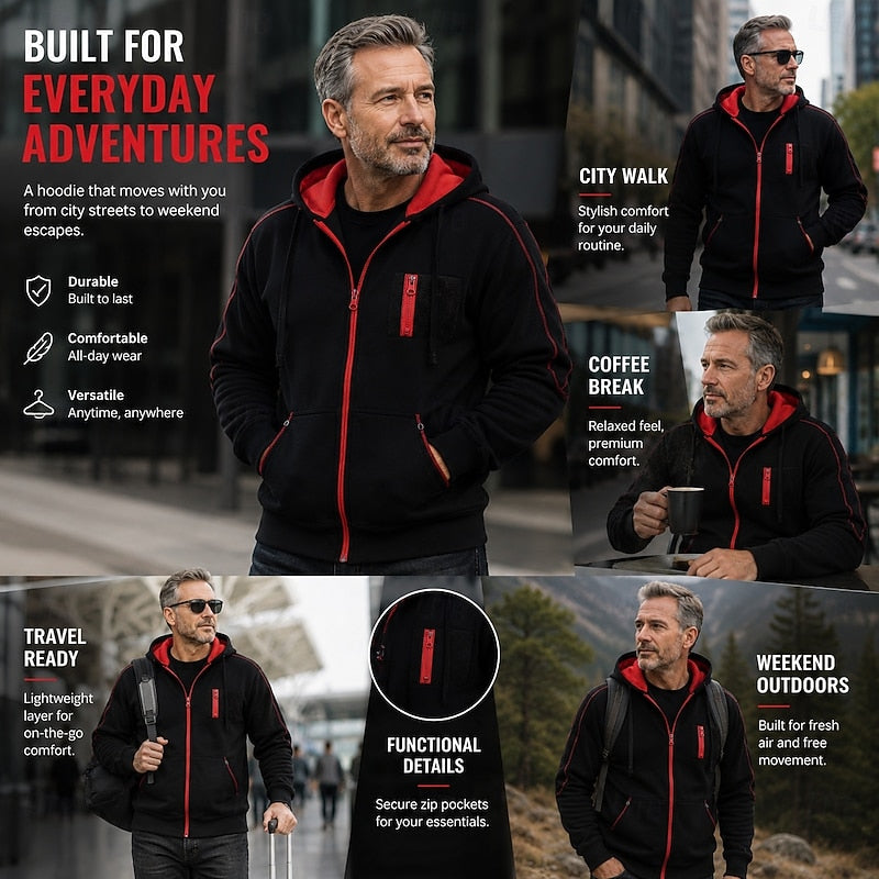 Donovan | Hooded Jacket with Full-Zip Closure