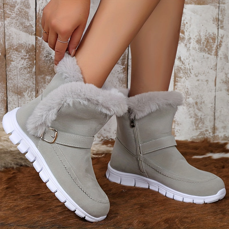 Mabel | Cozy Winter Boots with Fur Trim